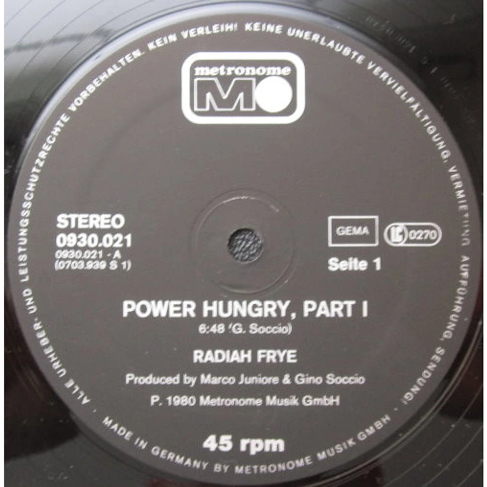 Radiah Frye - Power Hungry