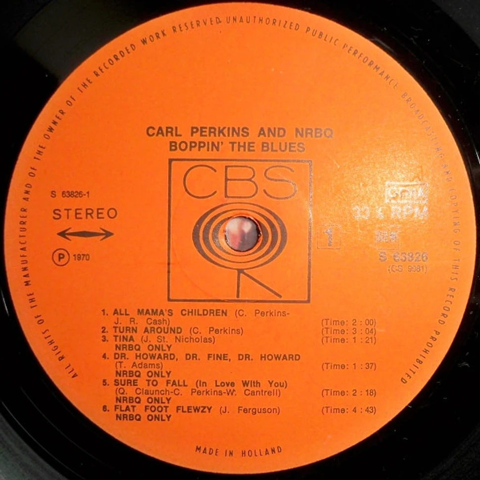 Carl Perkins And NRBQ - Boppin' The Blues