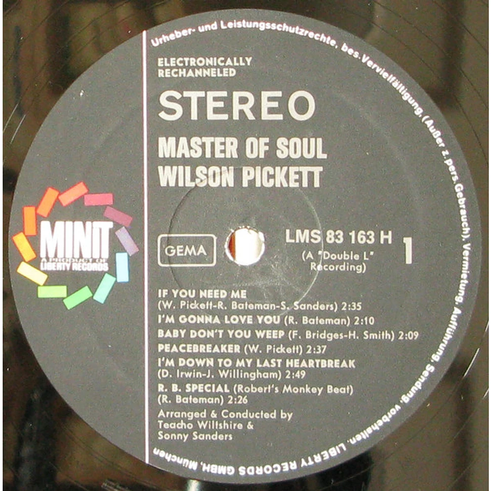 Wilson Pickett - Master Of Soul