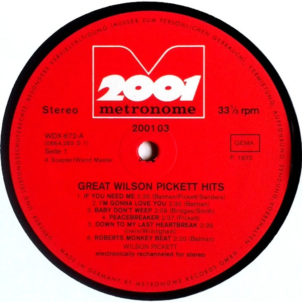 Wilson Pickett - Great Wilson Pickett Hits