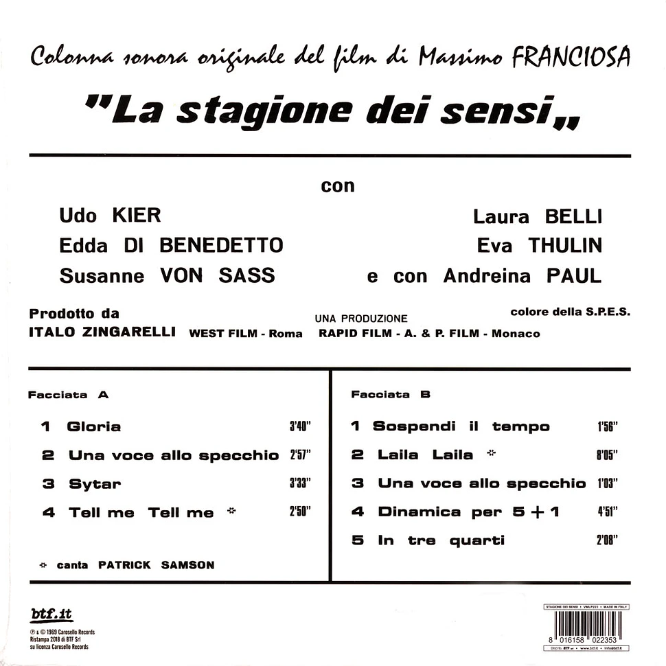 Ennio Morricone - La Stagione Dei Sensi Clear Vinyl Edition