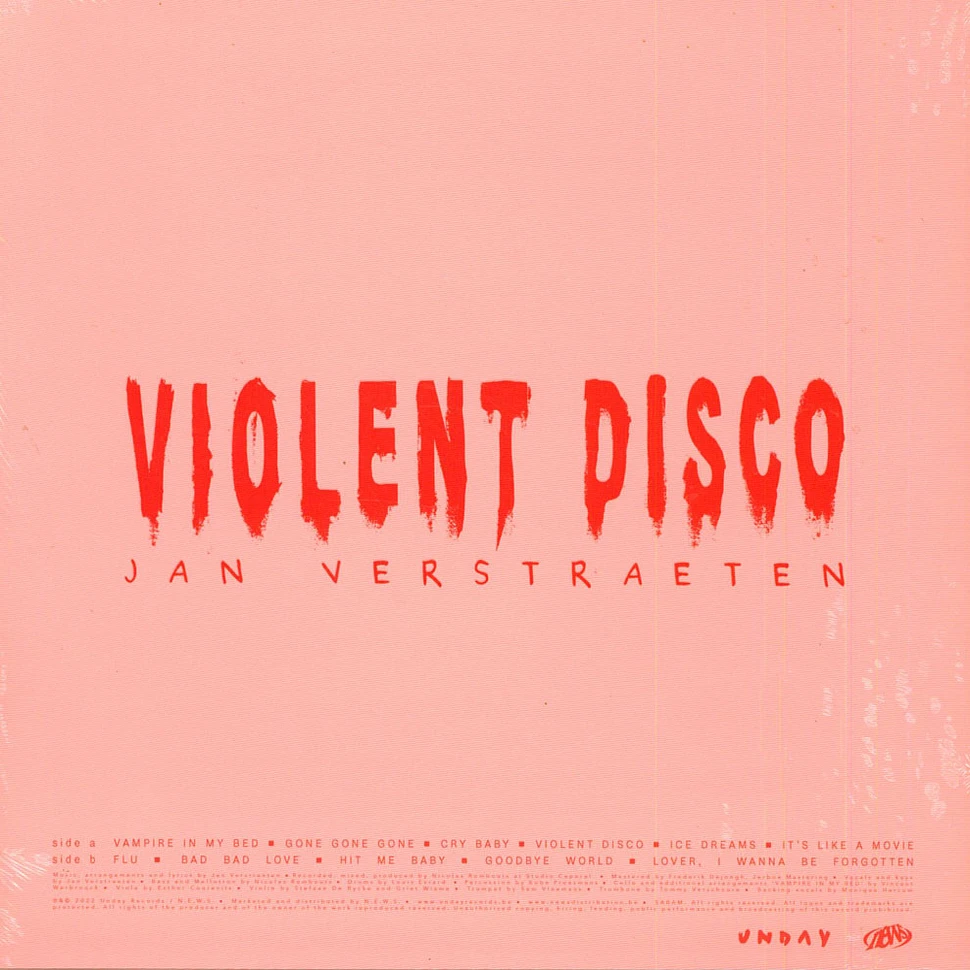Jan Verstraeten - Violent Disco Red Vinyl Edition