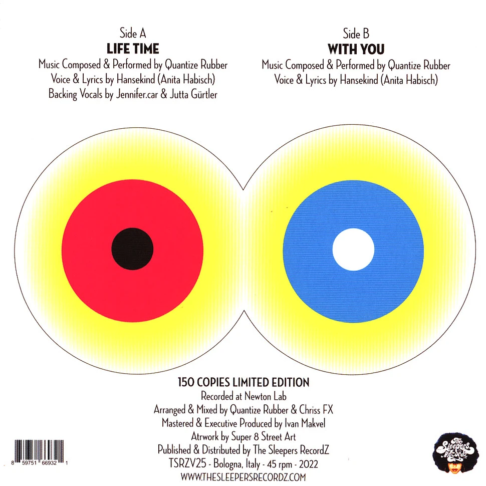 The Quantize Brothers - Life Time / With You Feat. Hansekind Magenta Colored Vinyl Edition