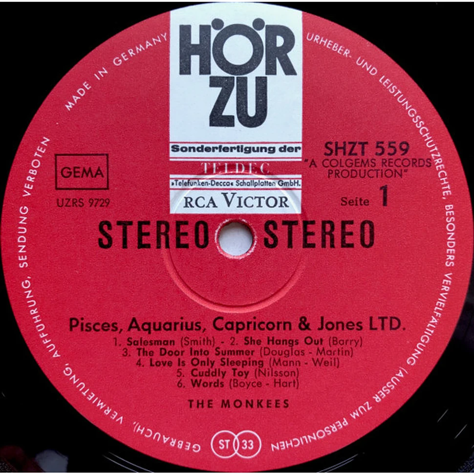 The Monkees - Pisces, Aquarius, Capricorn & Jones Ltd.