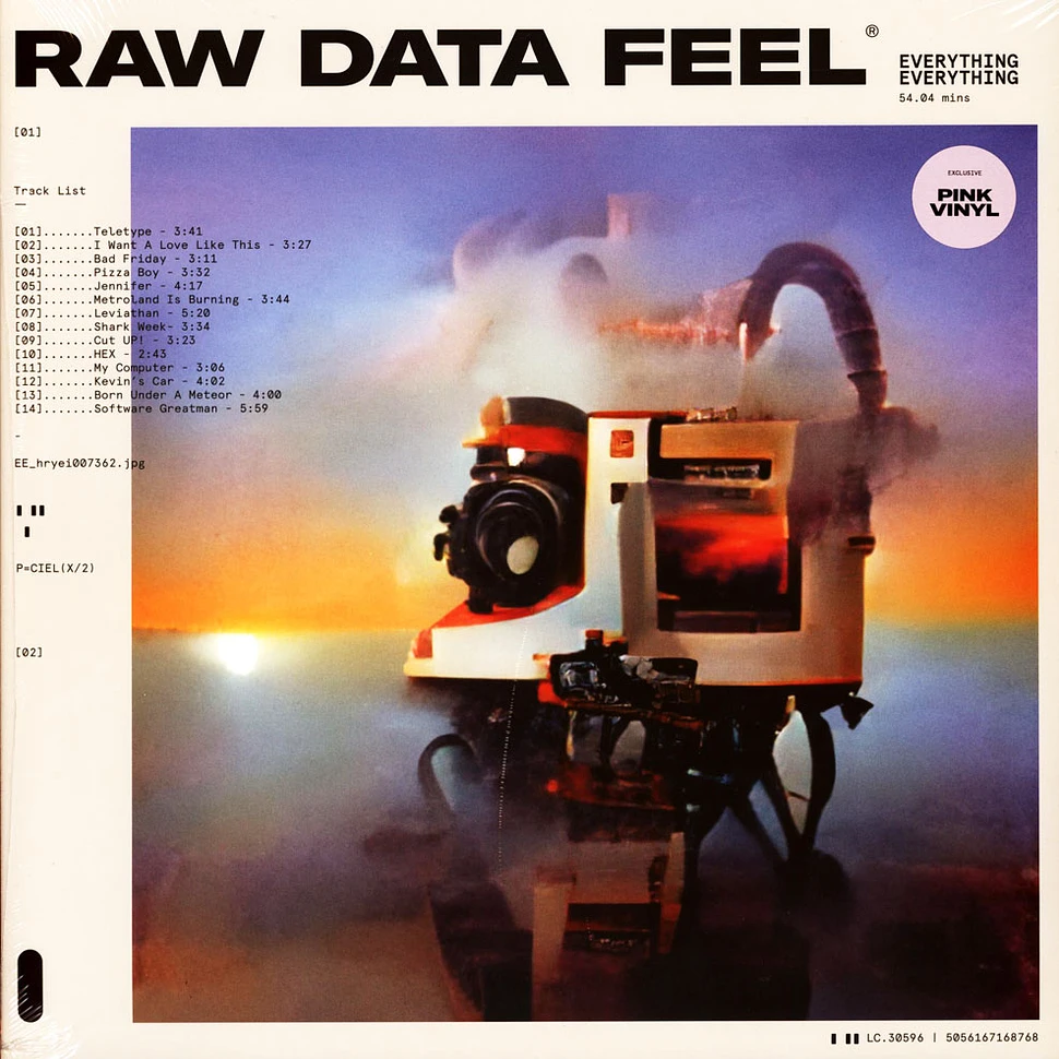 Everything Everything - Raw Data Feel Pink Vinyl Edition