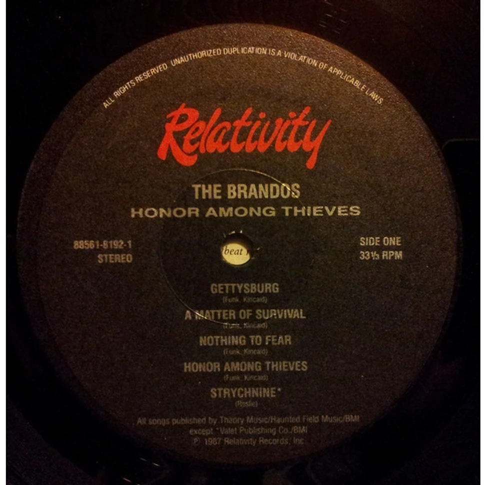 The Brandos - Honor Among Thieves