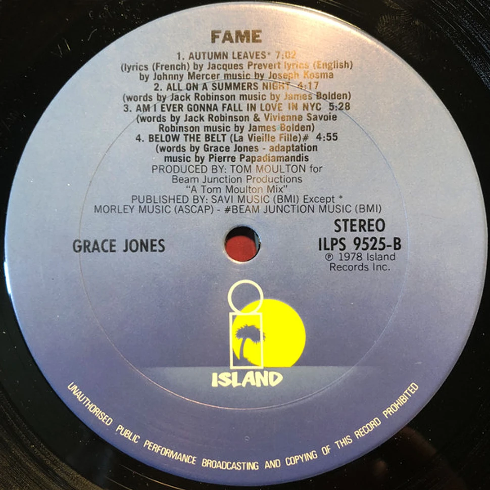 Grace Jones - Fame