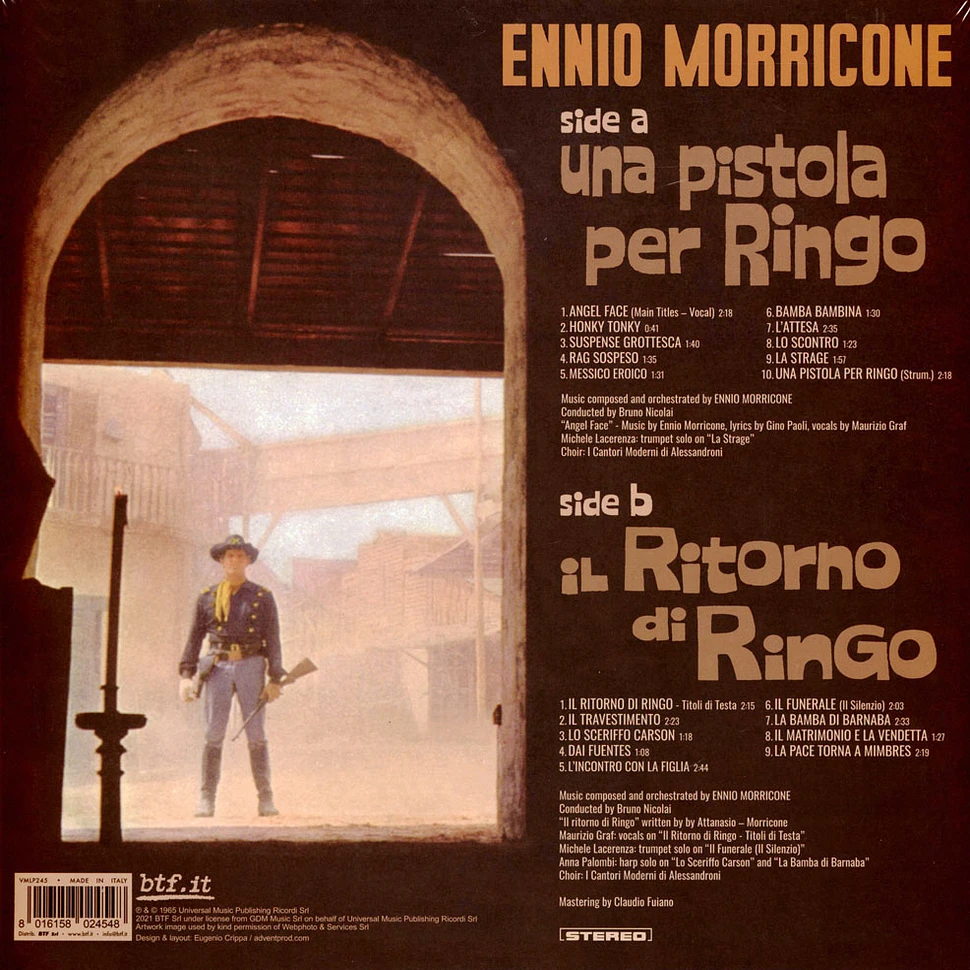 Ennio Morricone - OST Una Pistola Per Ringo / Il Ritorno Di Ringo Record Store Day 2022 Clear Red Vinyl Edition