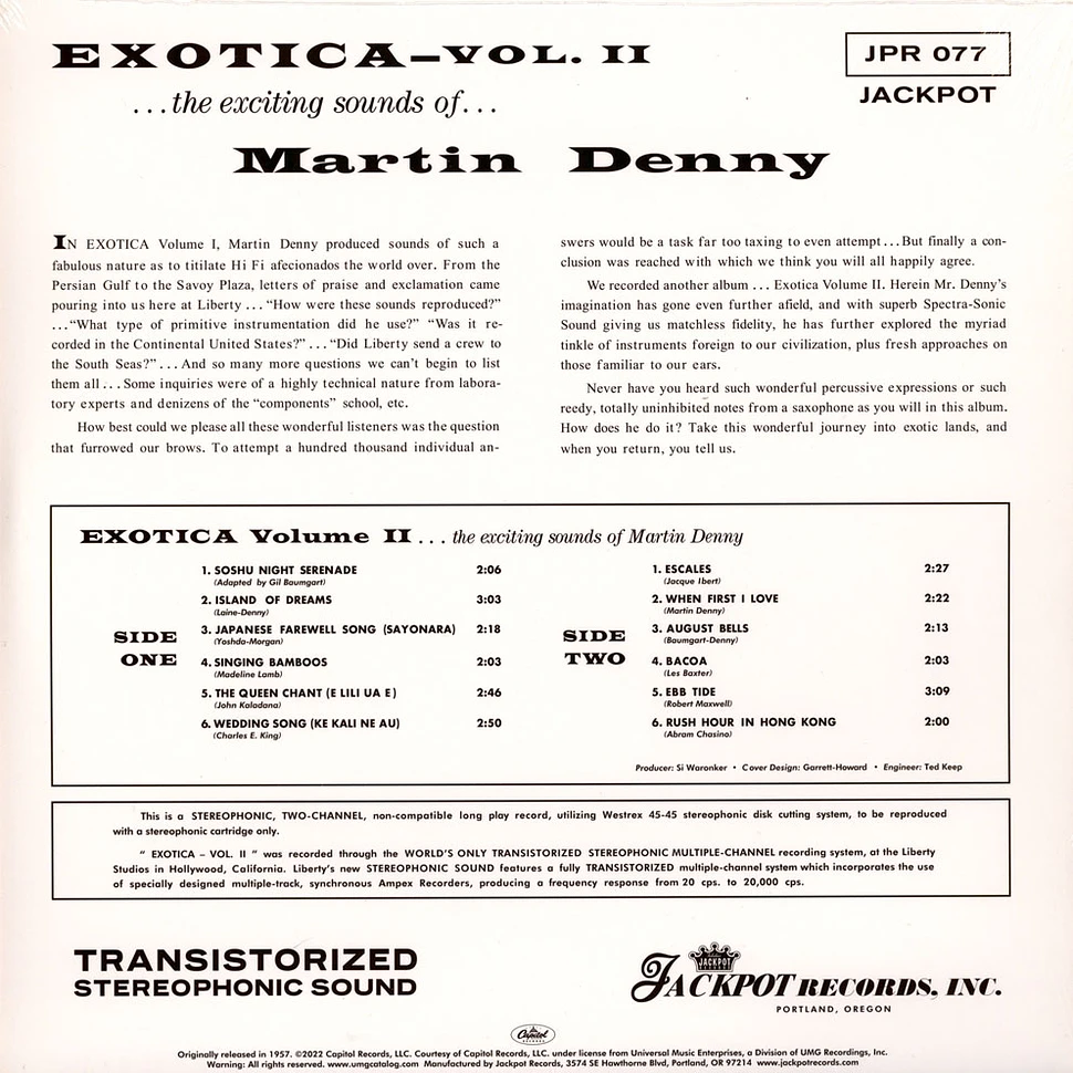 Martin Denny - Exotica Volume II Colored Vinyl Edition