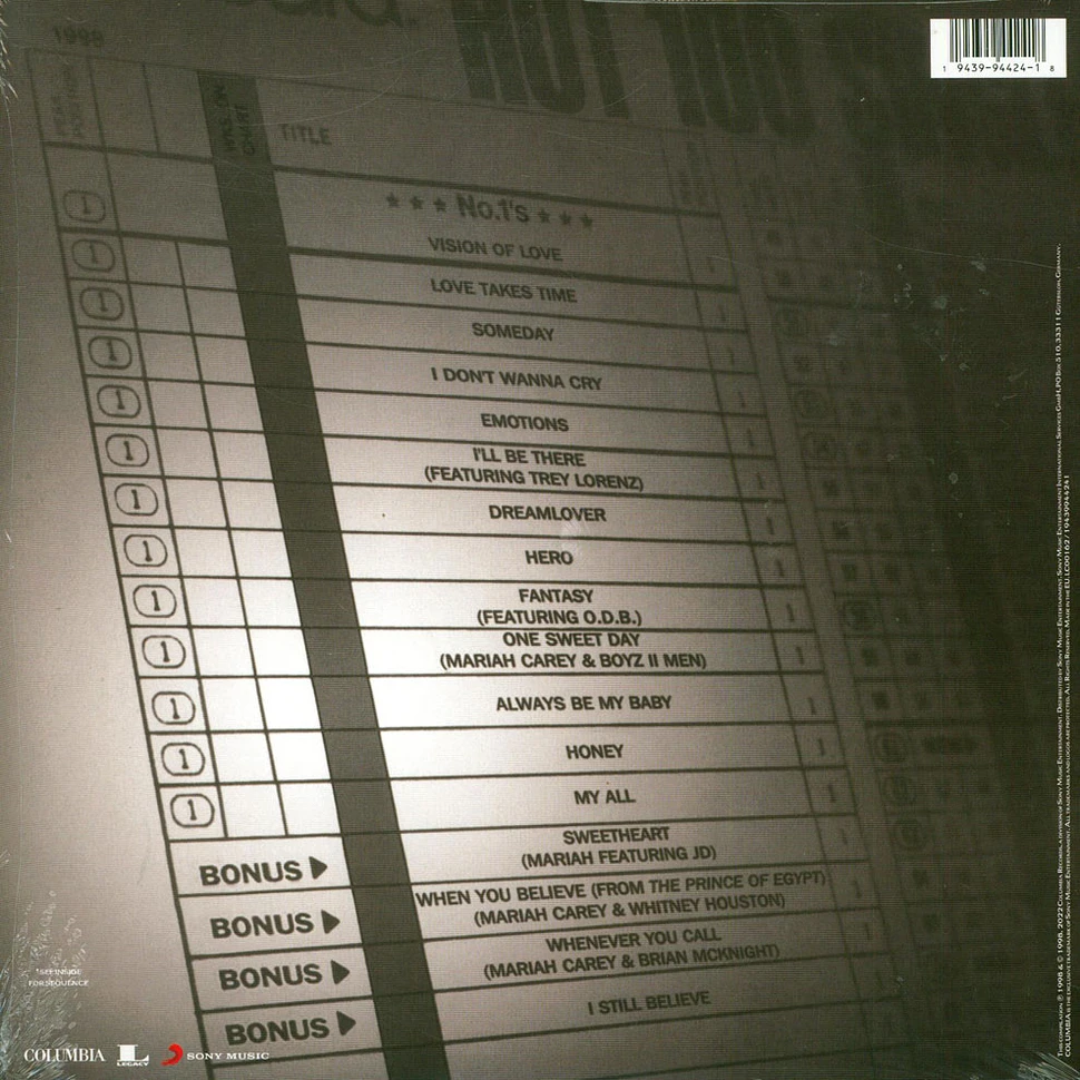Mariah Carey - #1's Record Store Day 2022 Vinyl Edition