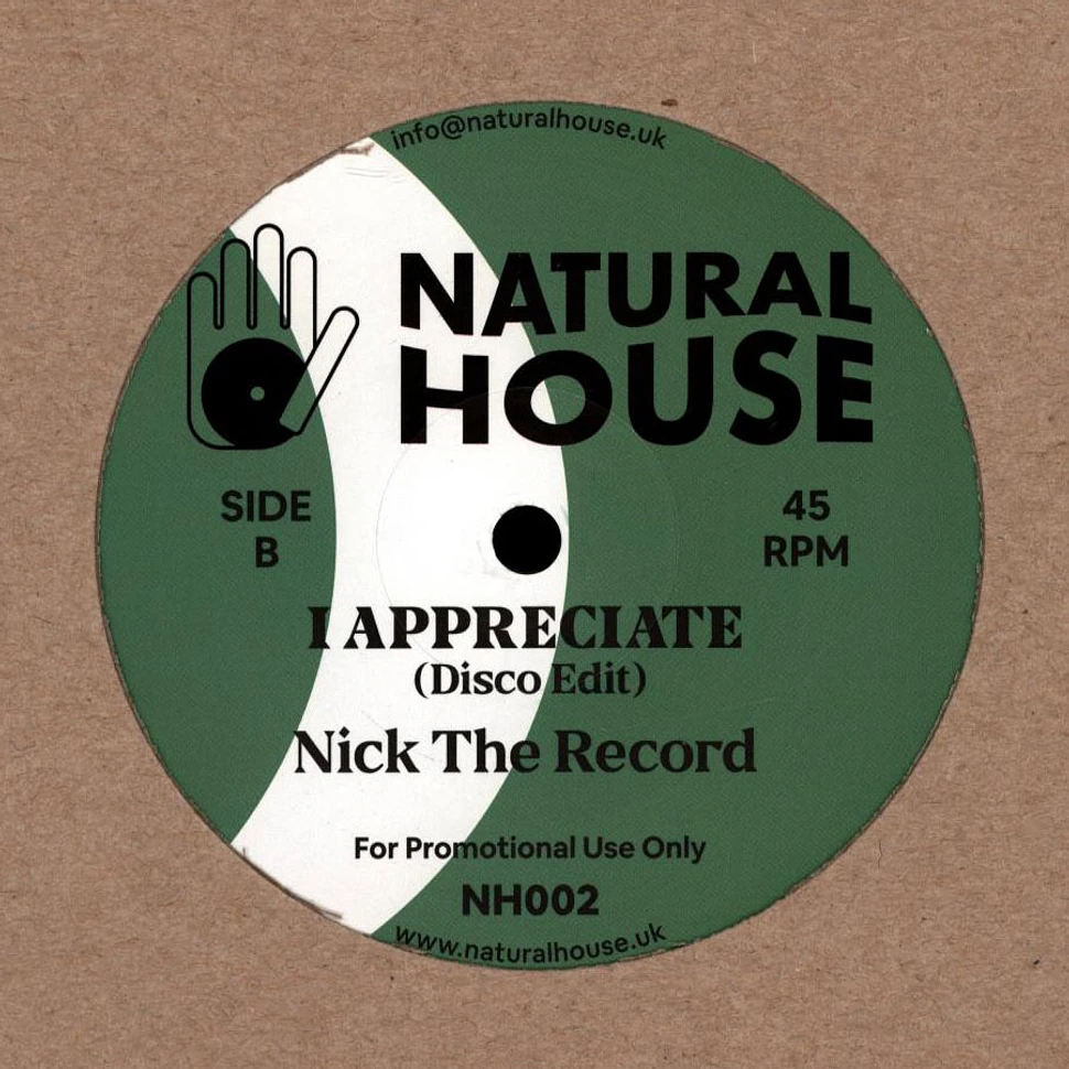 I Appreciate - Nick The Record & Jaime Read