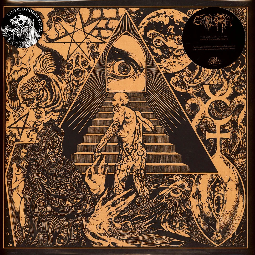 Egregore - The Word Of His Law Gold / White Merge Vinyl Edition