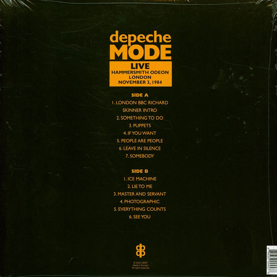 Depeche Mode - Live At The Hammersmith Odeon In London 1984