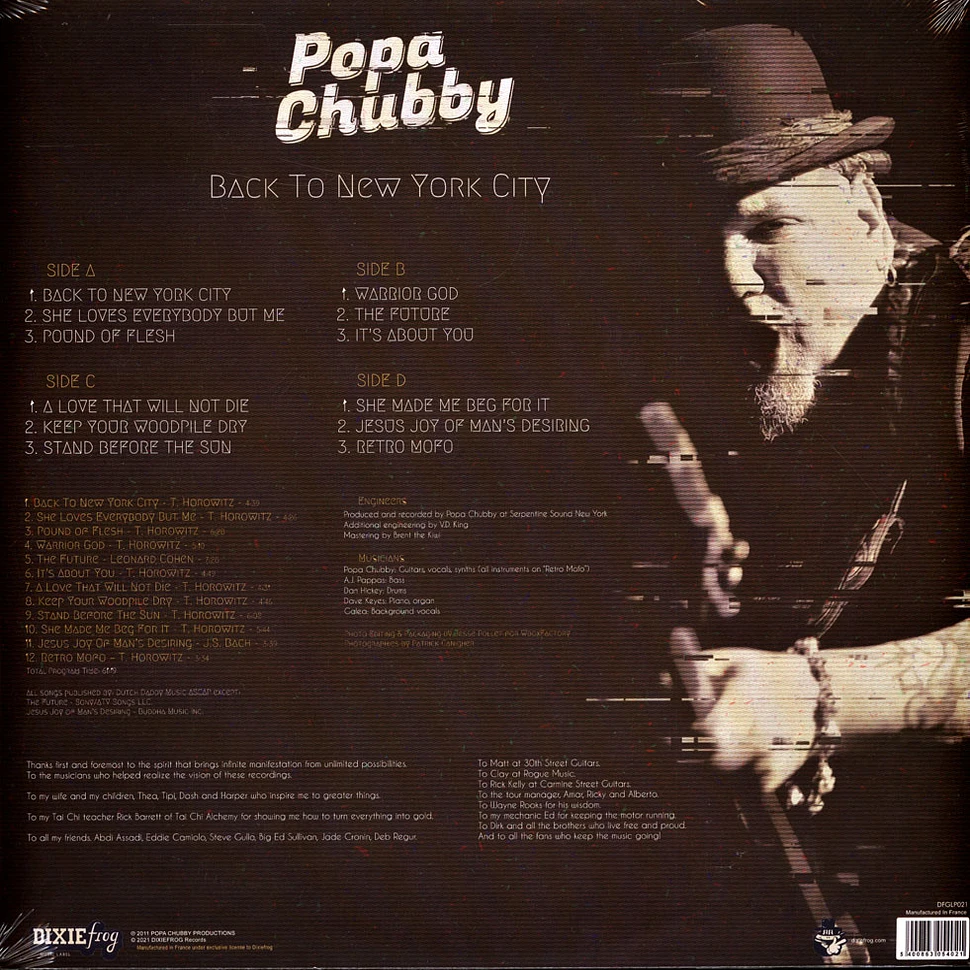 Popa Chubby - Back To New York City