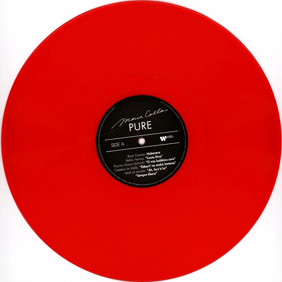 Maria Callas - Maria Callas Record Store Day 2022 Pure Red Vinyl Edition