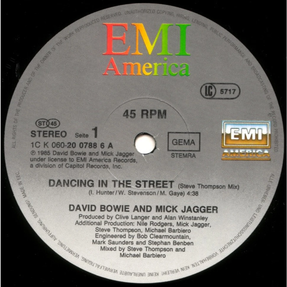 David Bowie And Mick Jagger - Dancing In The Street