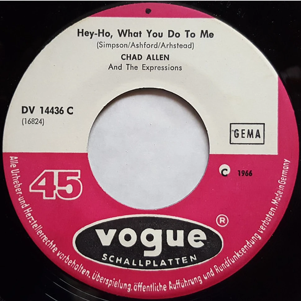 Chad Allan & The Expressions, The Guess Who - Hey-Ho, What You Do To Me