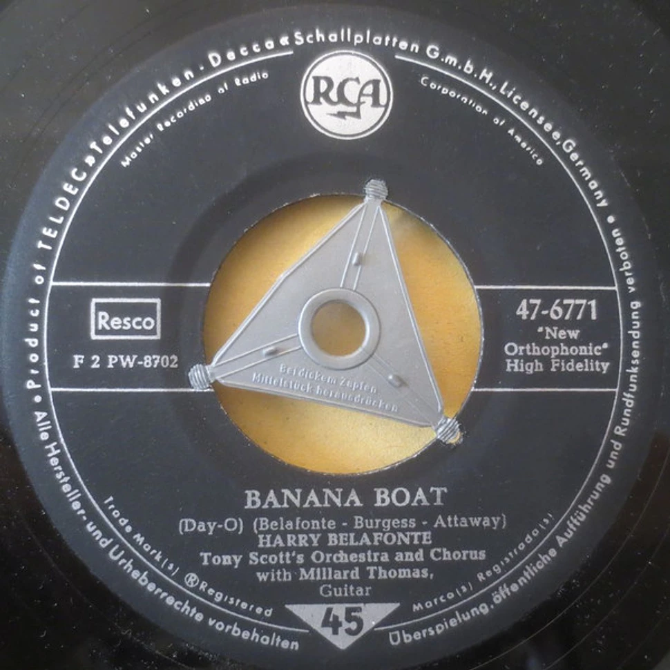 Harry Belafonte, Tony Scott And His Orchestra And Chorus With Millard Thomas - Banana Boat