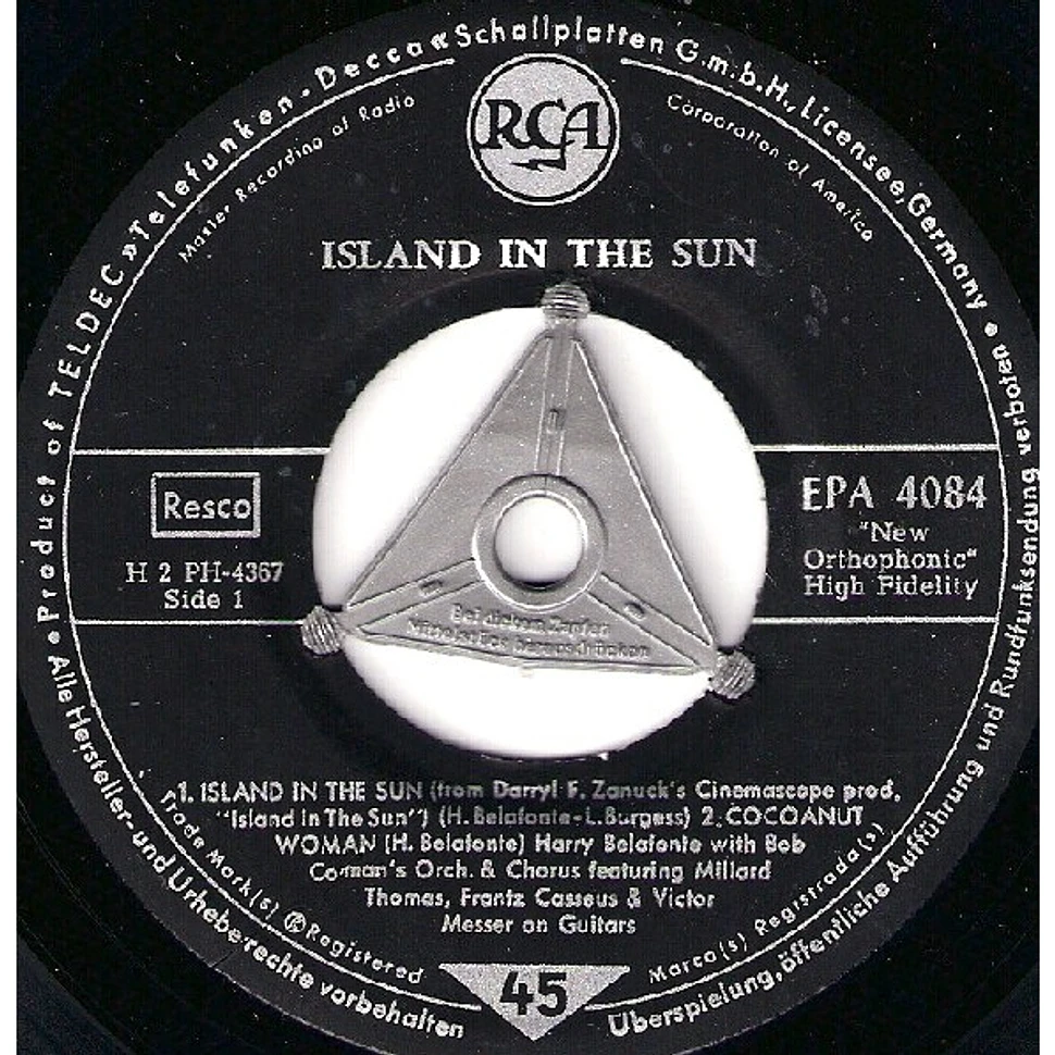 Harry Belafonte - Island In The Sun (Musik Aus Dem Centfox-Film "Heisse Erde")