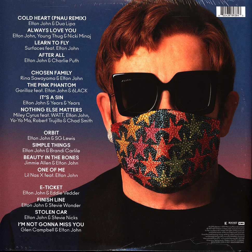 Elton John - The Lockdown Sessions Blue Vinyl Edition