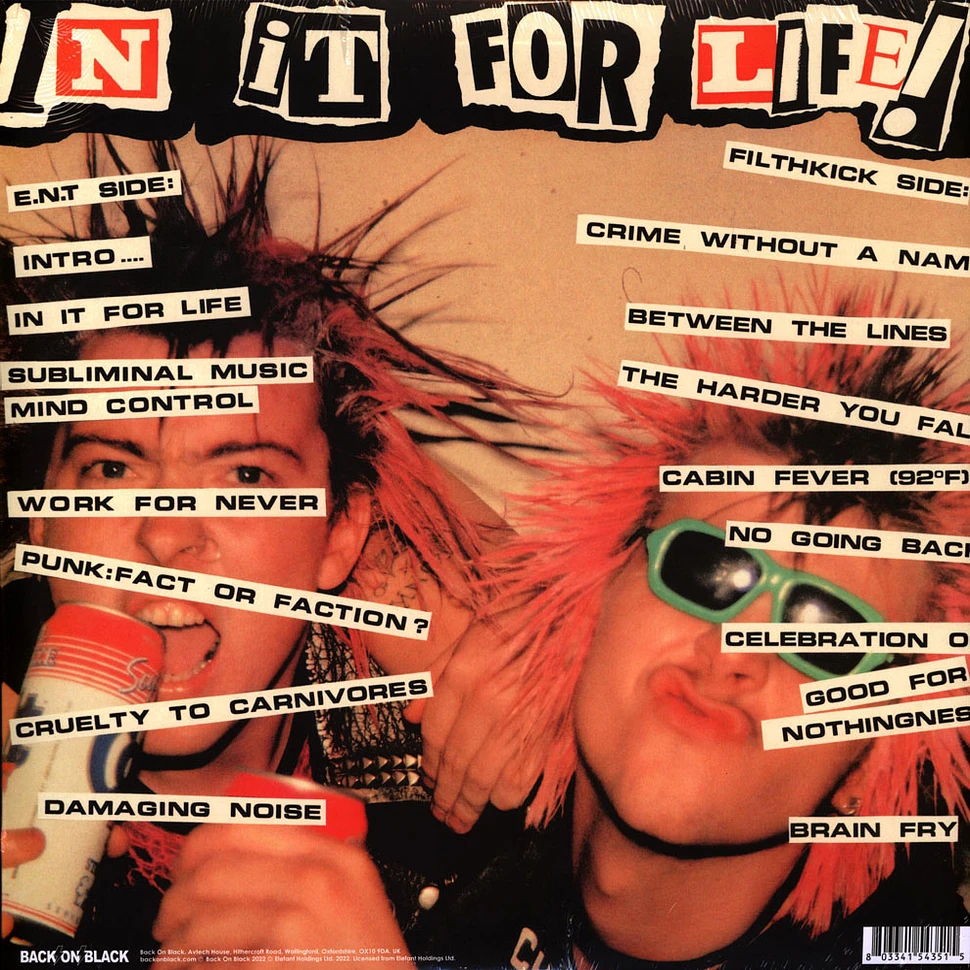 Extreme Noise Terror & Filthkick - In It For Life Clear Vinyl Edition