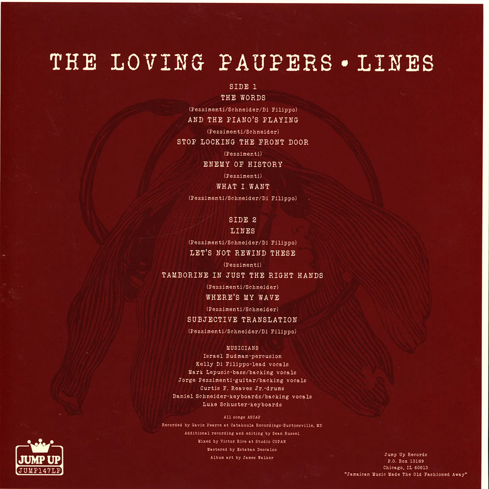Loving Paupers - Lines Red Vinyl Edition