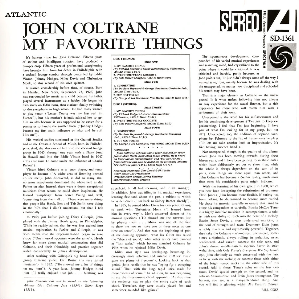 John Coltrane - My Favorite Things 2022 Remaster