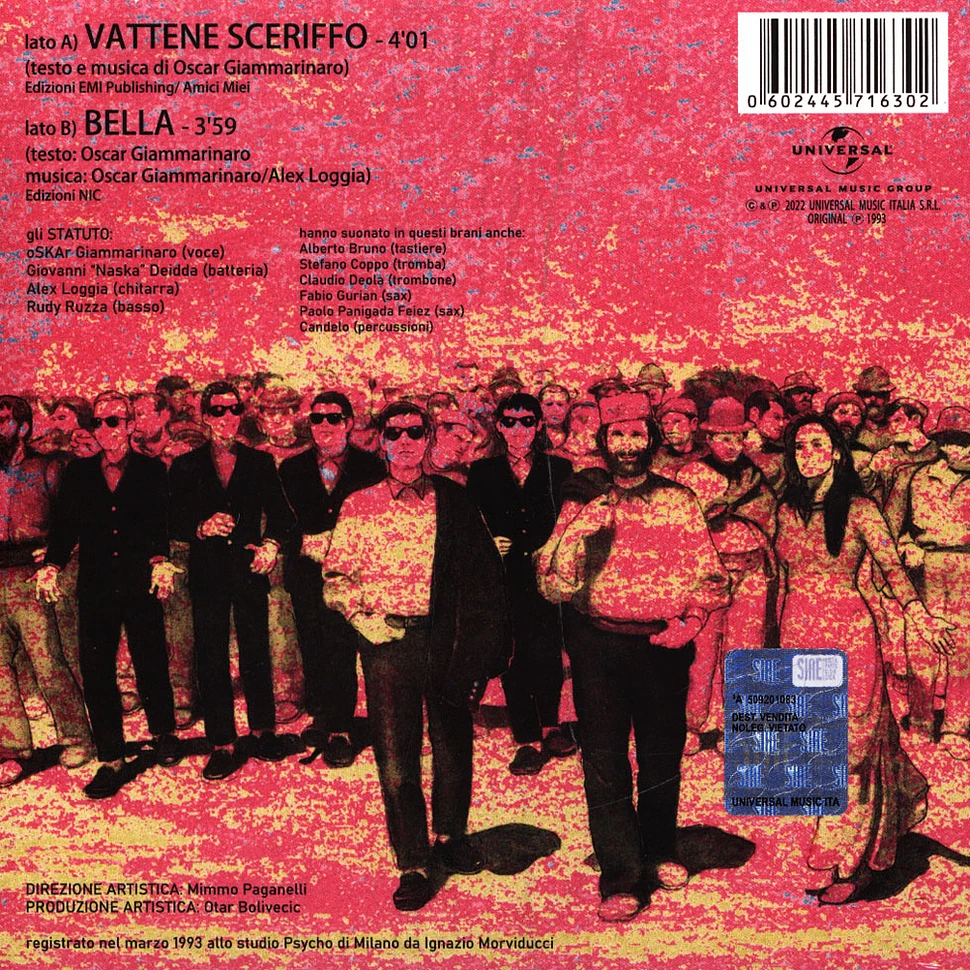 Statuto - Vattene Sceriffo Record Store Day 2022 Vinyl Edition