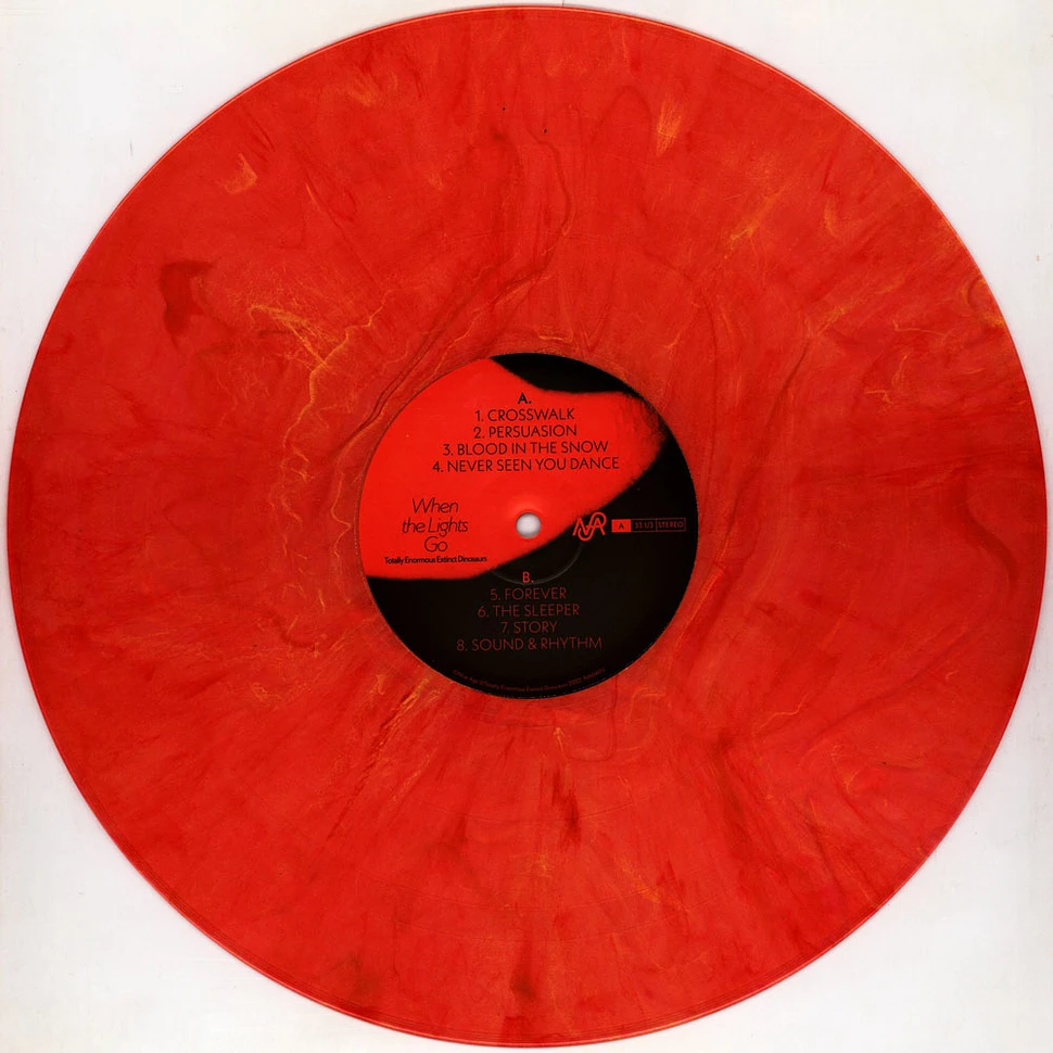 Totally Enormous Extinct Dinosaurs - When The Lights Go Red Marbled Vinyl Edition
