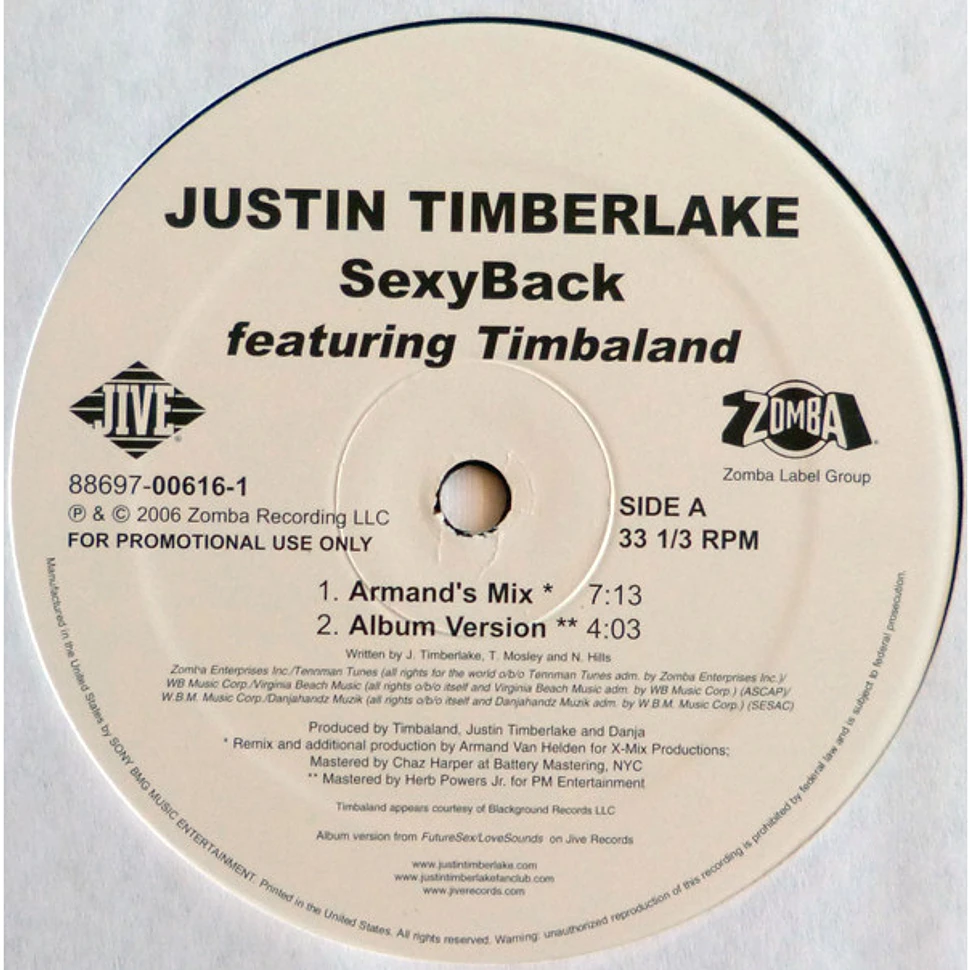 Justin Timberlake - SexyBack (Dance Mixes)