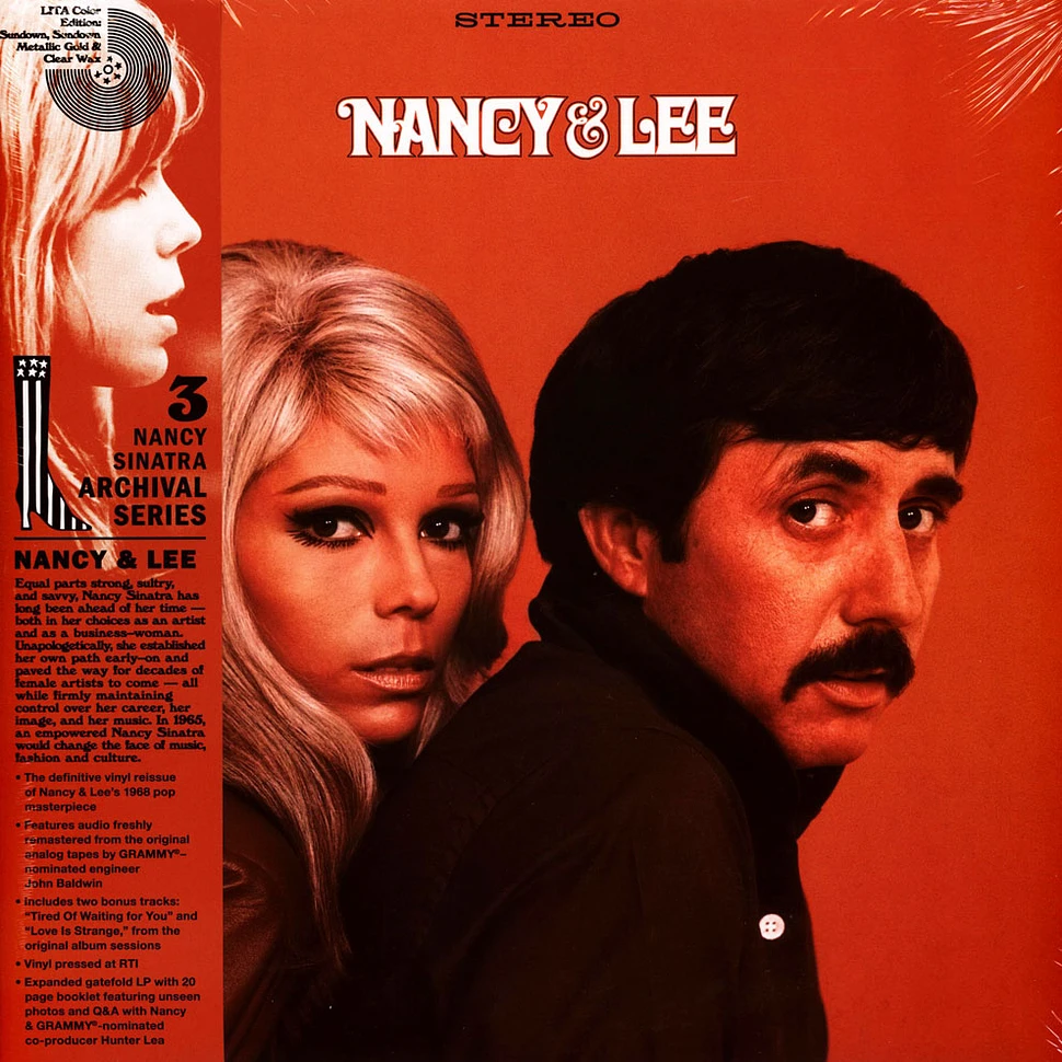 Nancy Sinatra & Lee Hazlewood - Nancy & Lee Sundown Metallic Gold & Clear Vinyl Edition