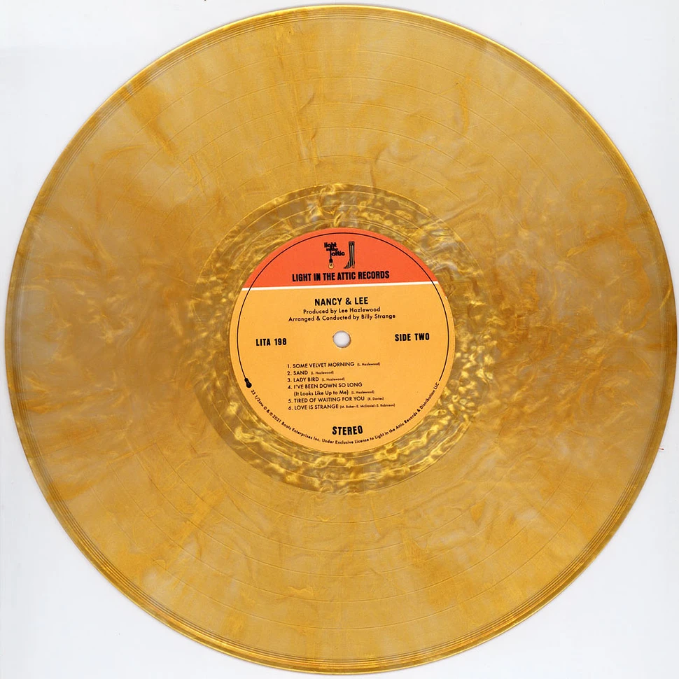 Nancy Sinatra & Lee Hazlewood - Nancy & Lee Sundown Metallic Gold & Clear Vinyl Edition