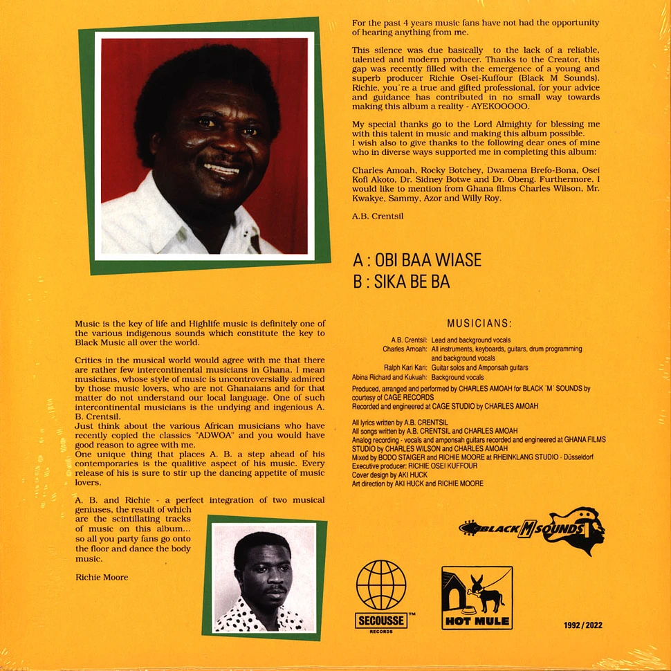 A.B. Crentsil's Ahenfo Band - Obi Baa Wiase