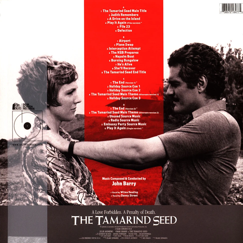 V.A. - OST The Tamarind Seed Record Store Day 2022 Blue&Red Vinyl Edition