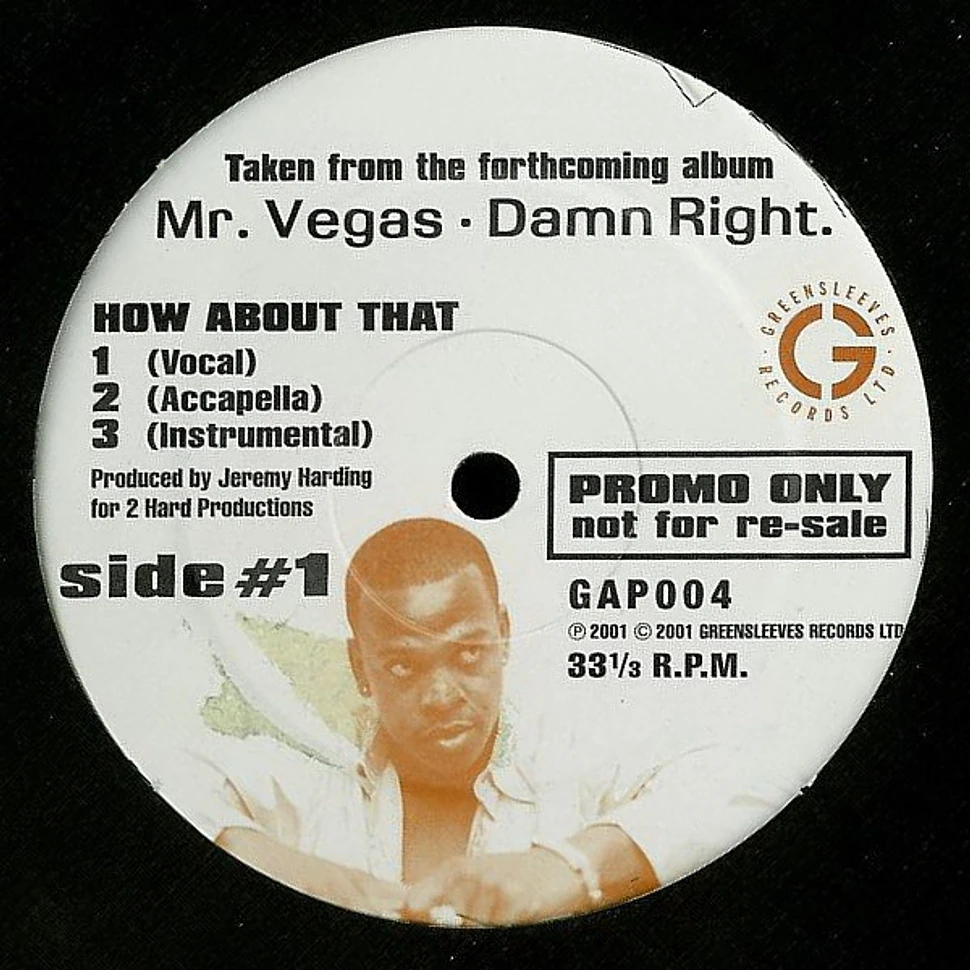 Mr. Vegas - How About That / Gal Them