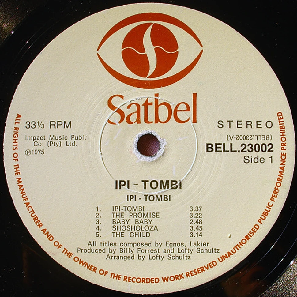 Ipi-Tombi - Ipi-Tombi - Original Stage Cast