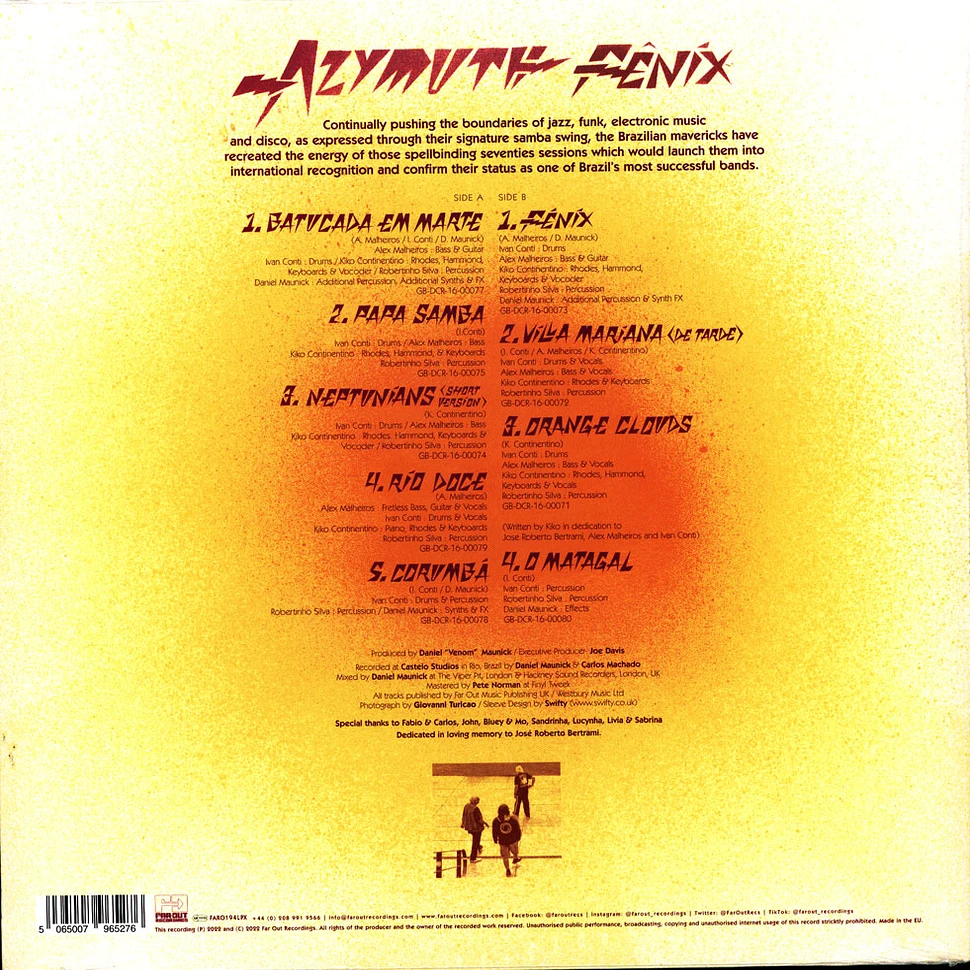 Azymuth - Fenix Flame Splattered Colour Vinyl Edition