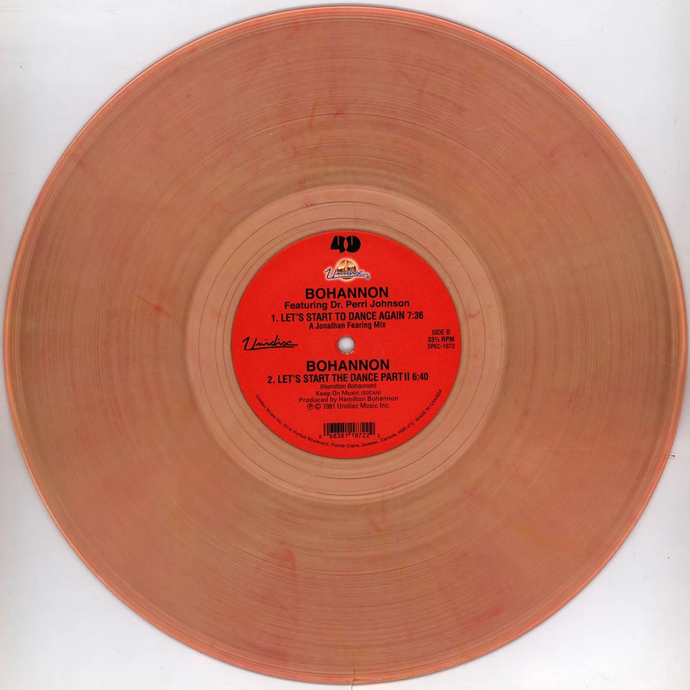 Bohannon & Dimitri From Paris - Let's Start To Dance Again Red Translucent Vinyl Edition