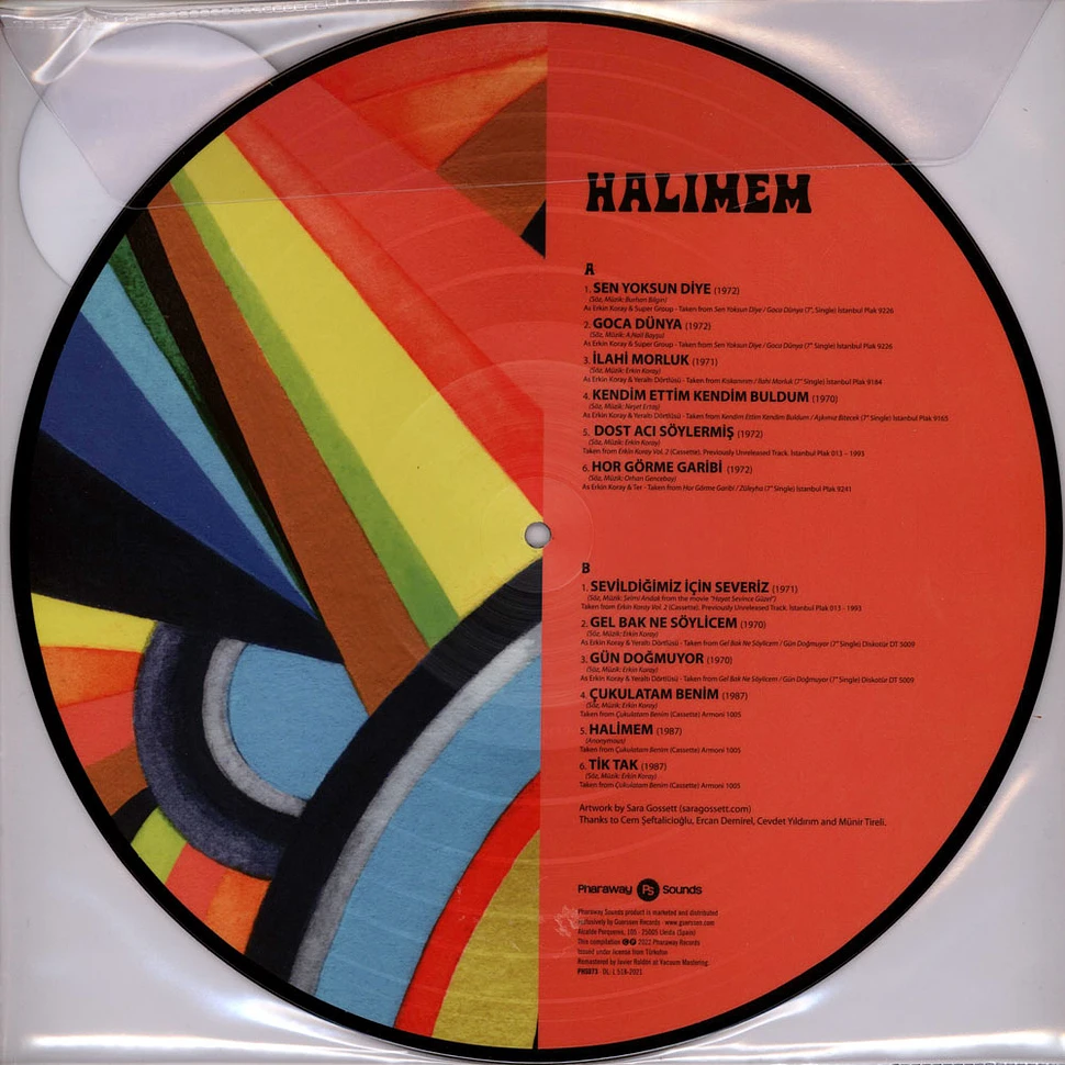Erkin Koray - Halimem Picture Disc Edition