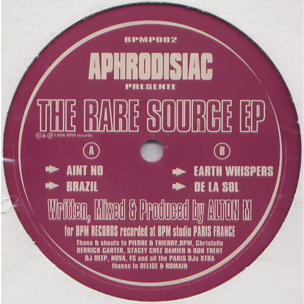 Aphrodisiac - The Rare Source EP