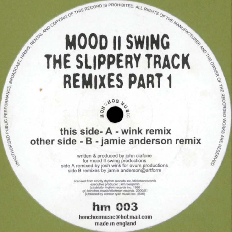 Mood II Swing - The Slippery Track Remixes Part 1