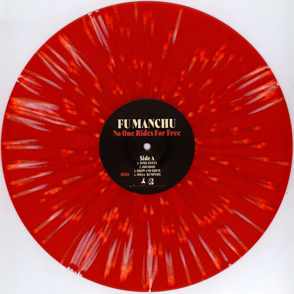Fu Manchu - No One Rides For Free Red Wuth White Splatter Vinyl Edition