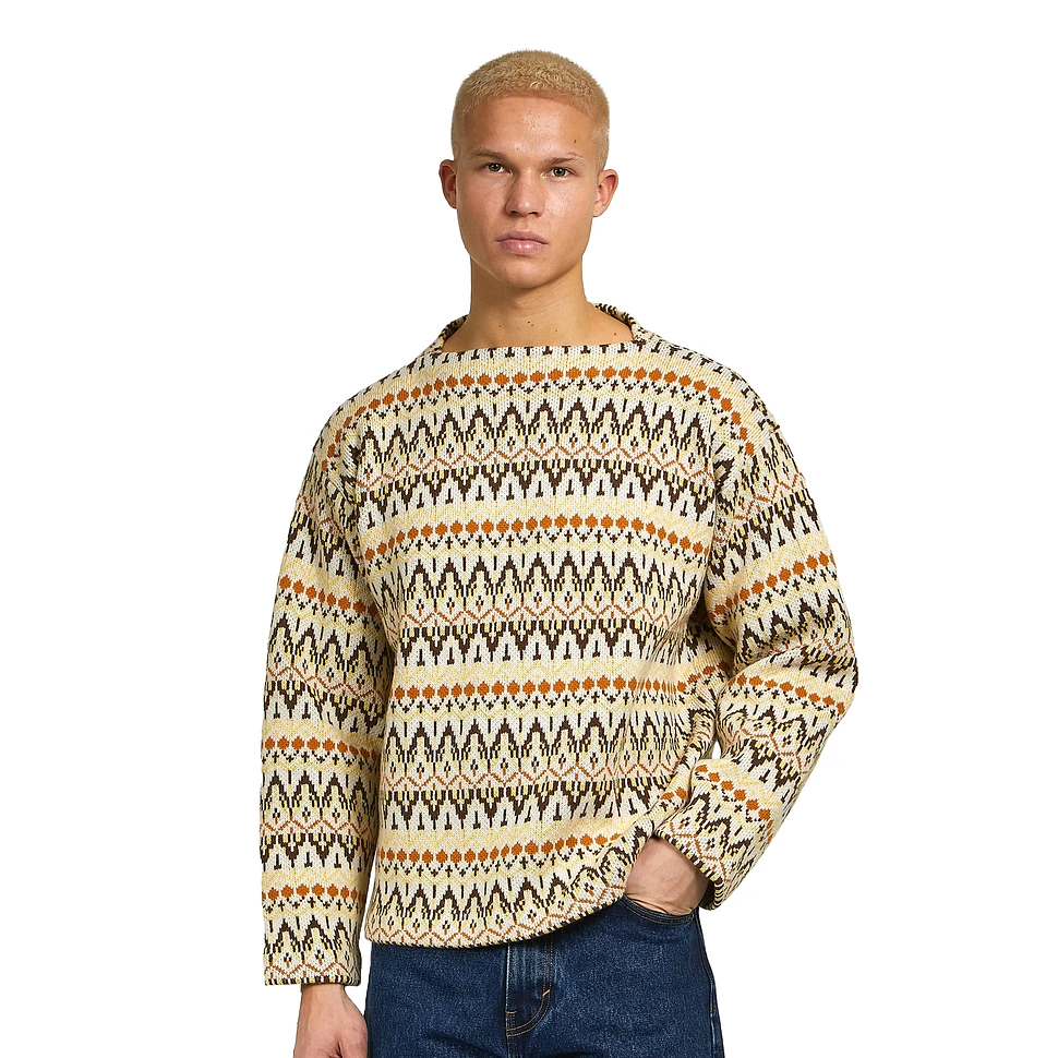 Levi's® Vintage Clothing - Boat Neck Sweater (Carpet Green / Yellow ...