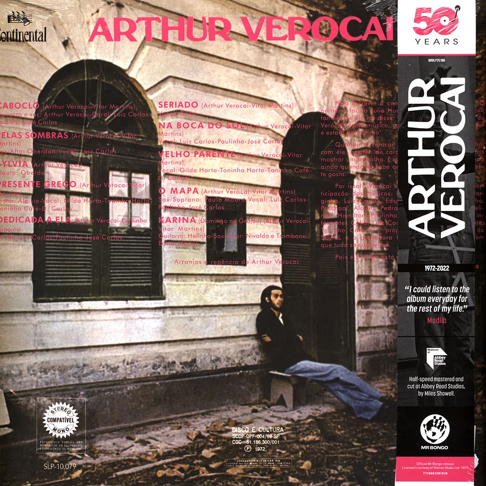 Arthur Verocai - Arthur Verocai 50 Years Gold/Black Marbled Vinyl Edition
