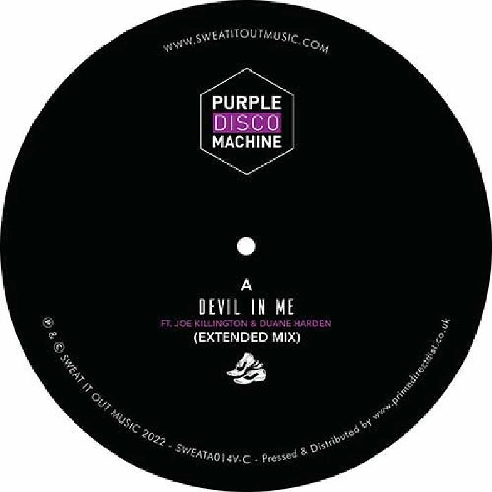 Purple Disco Machine - Devil In Me Feat. Joe Killington & Duane Harden Clear Vinyl Edtion