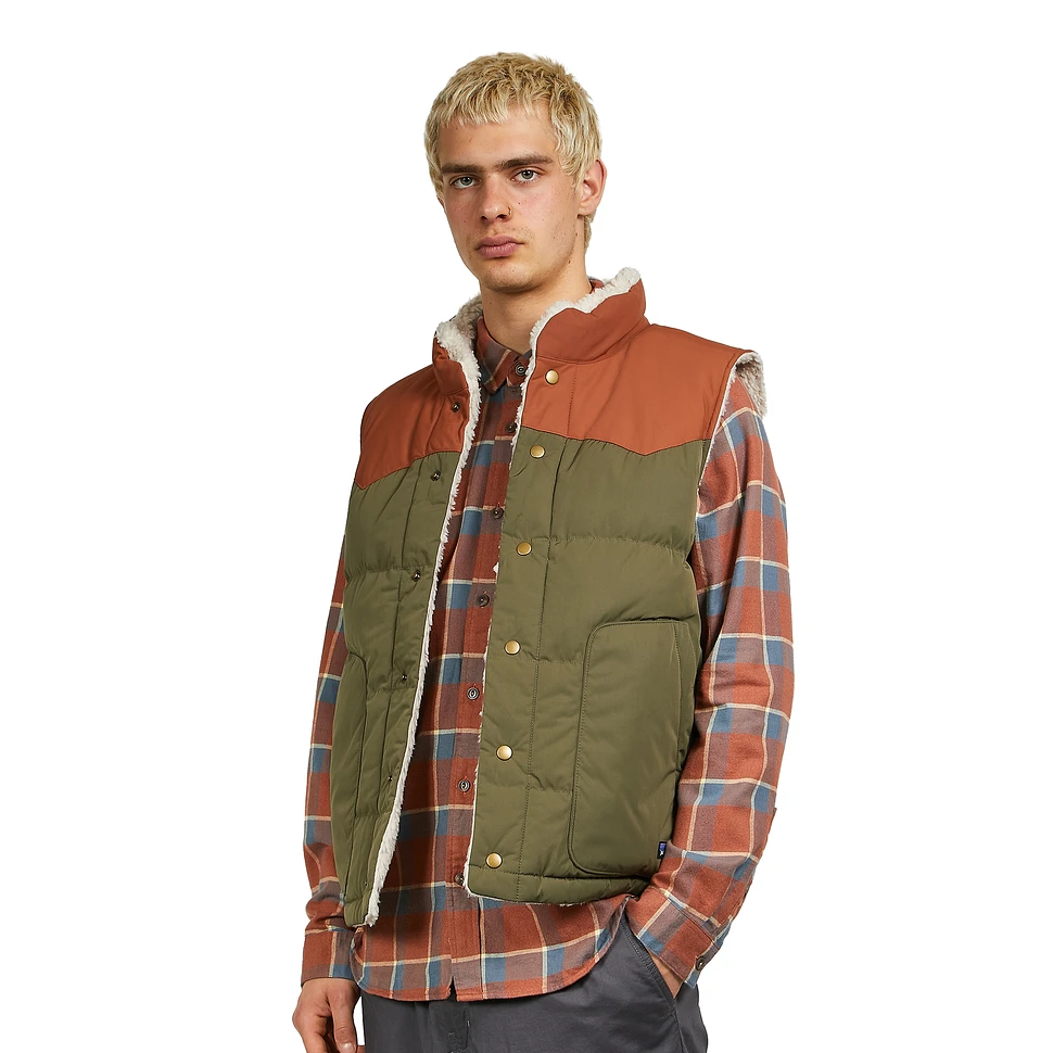 Patagonia - Reversible Bivy Down Vest (Basin Green) | HHV