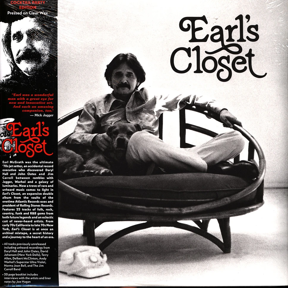 V.A. - Earl's Closet The Lost Archive Of Earl Mcgrath 1970-1980 Clear Vinyl Edition