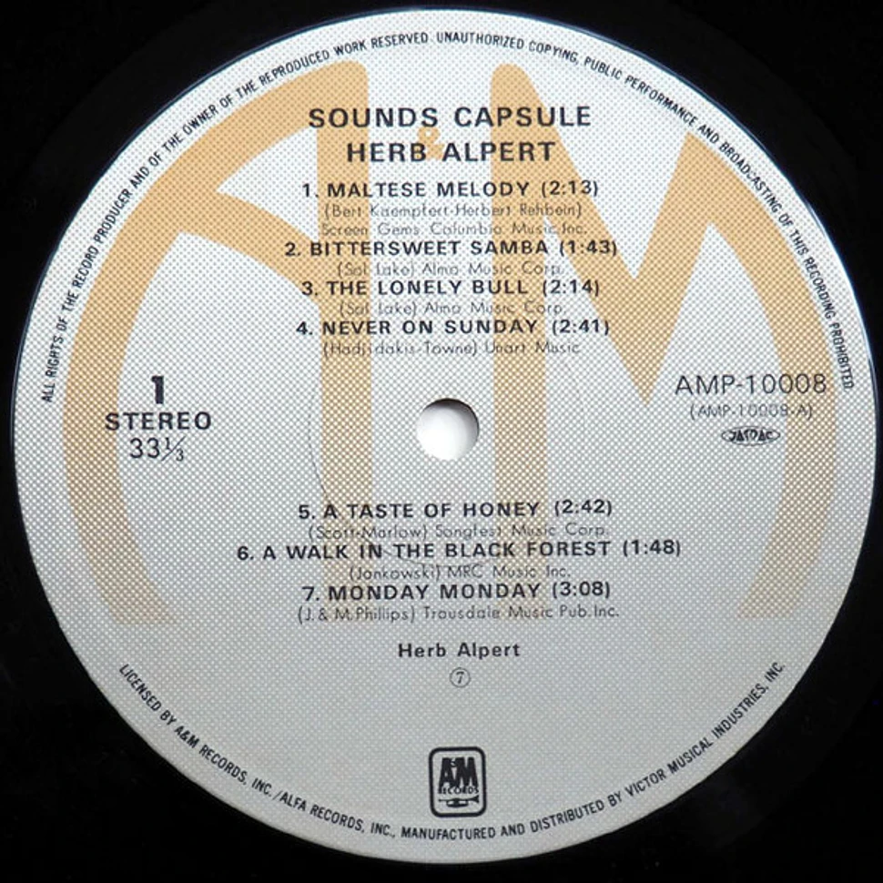 Herb Alpert - Sounds Capsule