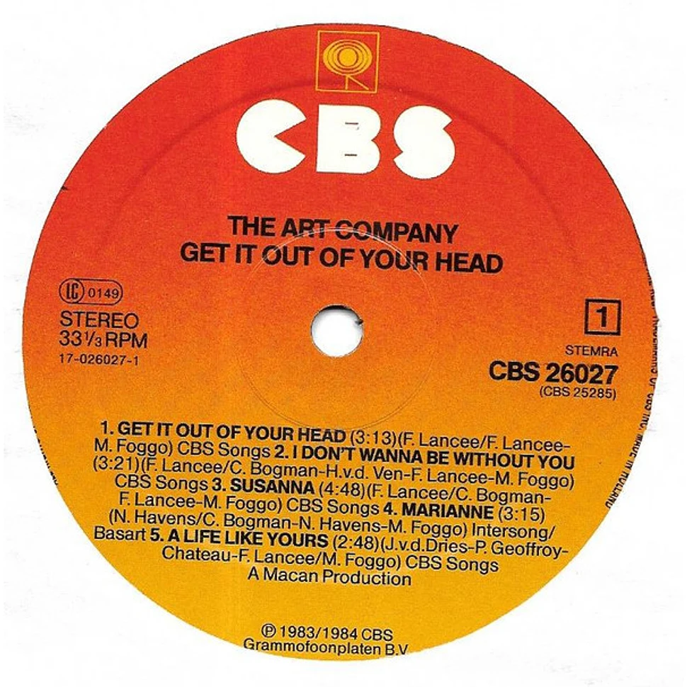 The Art Company - Get It Out Of Your Head