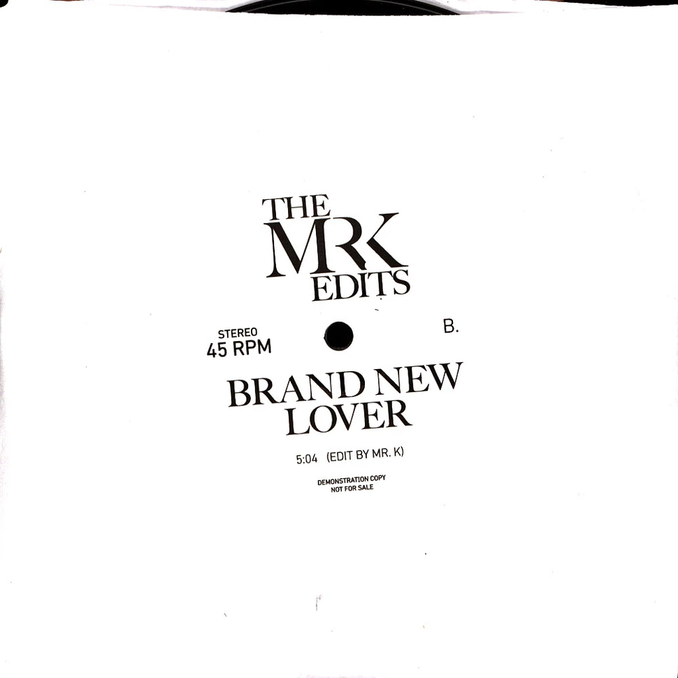 Mr K - It Should Have Been Me / Brand New Lover
